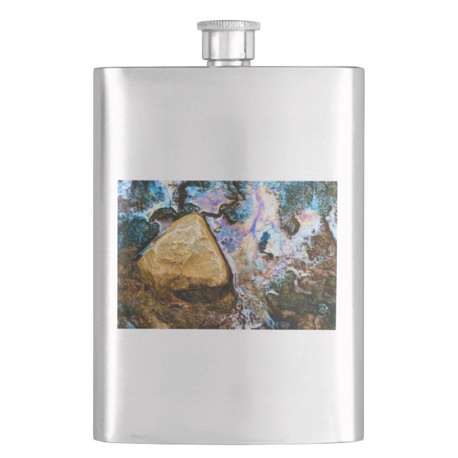 abstract nature still water hip flask (Front)