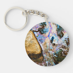 abstract nature still water key ring