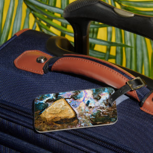 abstract nature still water luggage tag