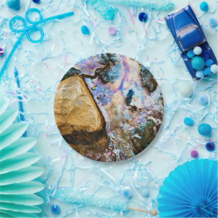 abstract nature still water paper plates