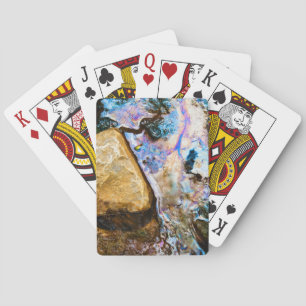 abstract nature still water playing cards