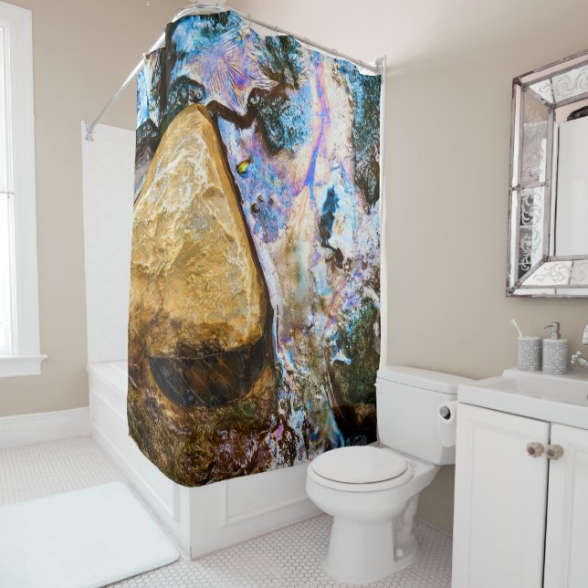 abstract nature still water shower curtain (In Situ)