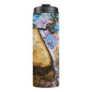 abstract nature still water thermal tumbler