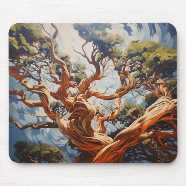 Abstract Nature Tree Mouse Mat (Front)