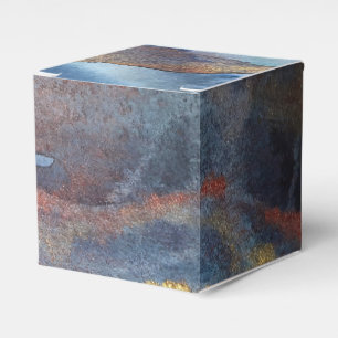  Abstract Navy Blue Gold Watercolor Elegant Modern Favour Box