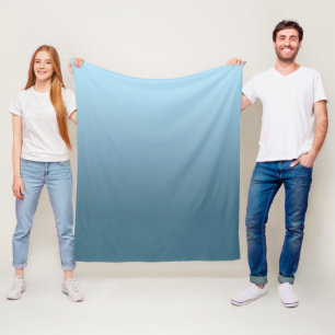 Abstract navy marine blue pure colour trend modern fleece blanket