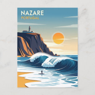 Abstract Nazare Portugal Postcard