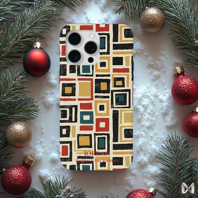 Abstract Ndebele Geometry – Vibrant Artistic Layer iPhone Case (Creator Uploaded)