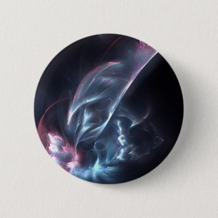 Abstract Nebula Blue and Purple 6 Cm Round Badge