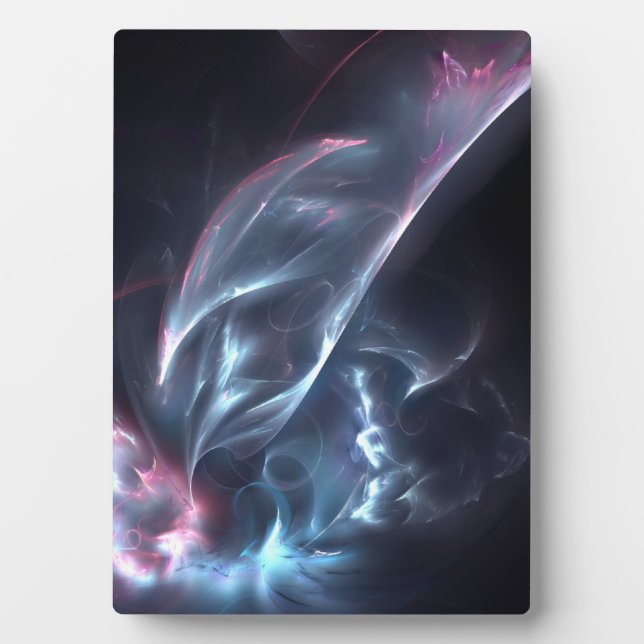 Abstract Nebula Blue and Purple Plaque (Front)