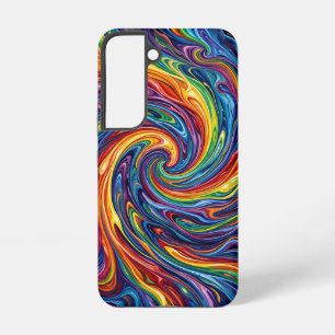Abstract Nebula Rainbow Swirl Samsung Cases