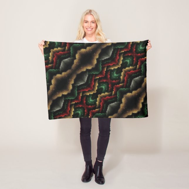 Abstract Nebula Sparkle Blanket (In Situ)