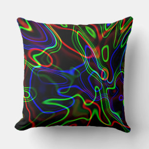 Abstract Neon Art 1&2 Options Cushion
