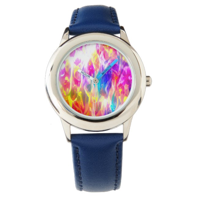 Abstract neon art    watch (Front)