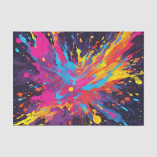 Abstract Neon Colourful Tissue Paper