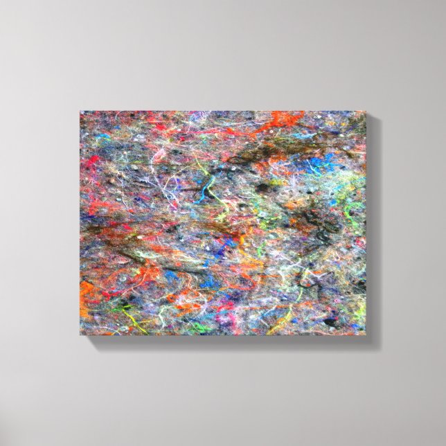 Abstract Neon Colours Art Splatter Gallery  Canvas (Front)