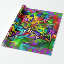 Abstract Neon Graffiti