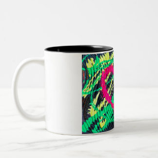 Abstract Neon Heart Mug