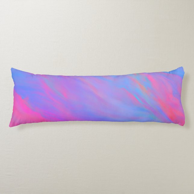 Abstract Neon Ink Flow Body Cushion (Front)