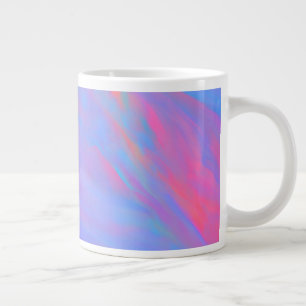 Abstract Neon Ink Flow Large Coffee Mug