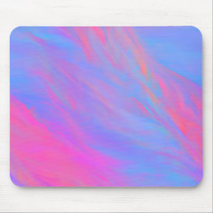 Abstract Neon Ink Flow Mouse Mat
