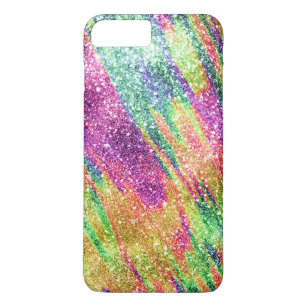 Abstract Neon Rainbow Sparkly Glitter Case-Mate iPhone Case
