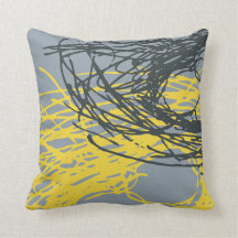 Abstract Nest design in grey and yellow