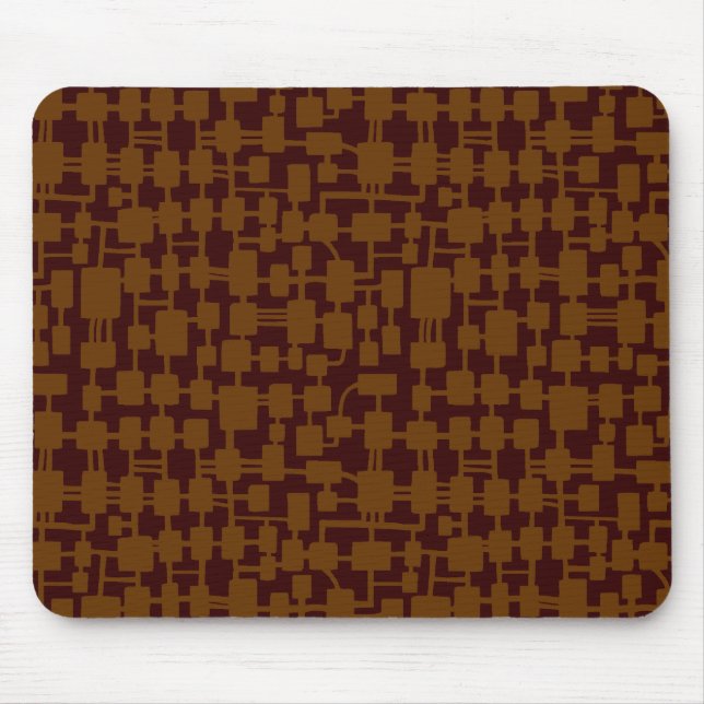 Abstract Network - Brown on Dark Brown 330000 Mouse Mat (Front)