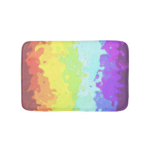 Abstract Neurogender Pride Flag Bath Mat