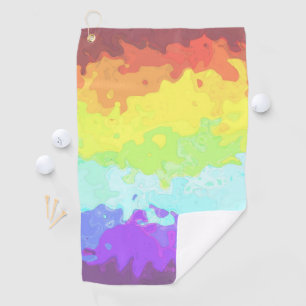 Abstract Neurogender Pride Flag Golf Towel