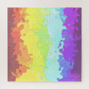 Abstract Neurogender Pride Flag Jigsaw Puzzle