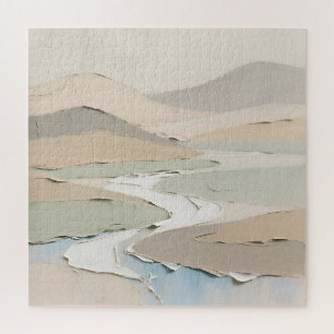 Abstract Neutral Landscape Jigsaw Puzzle