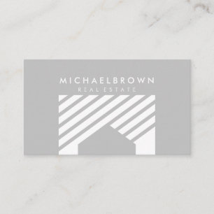 Abstract New House Moving Real Estate Business Card