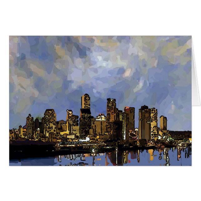 Abstract New Orleans Sunset add text (Front Horizontal)