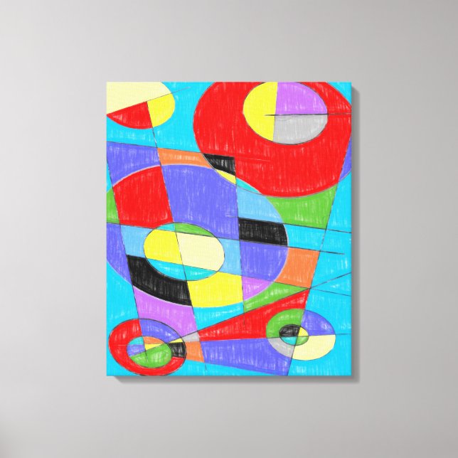 Abstract No. 750 Canvas Print (Front)