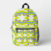 Abstract Noah’s Ark Green Purple Blue