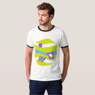 Abstract Noah's Ark Green Purple Blue T-Shirt