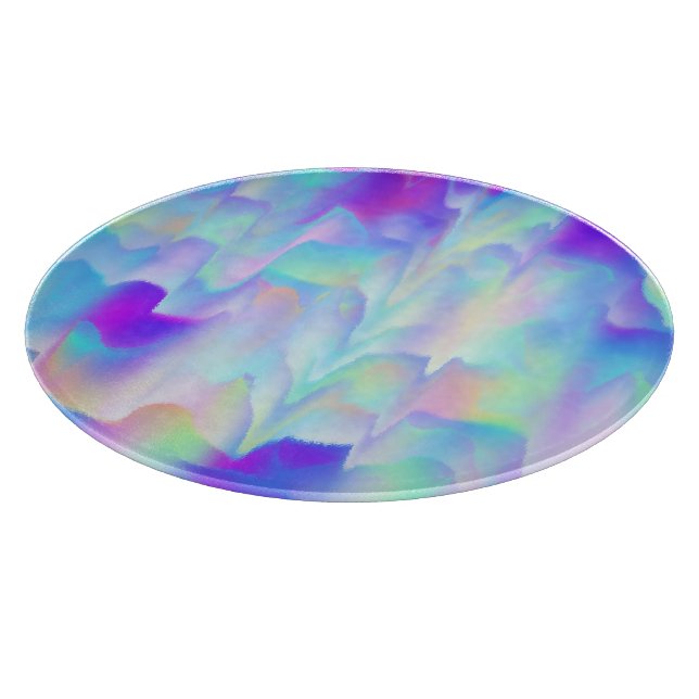 Abstract Northern Lights Cutting Board (Corner)