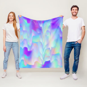 Abstract Northern Lights Fleece Blanket