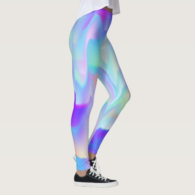 Abstract Northern Lights Leggings (Right)