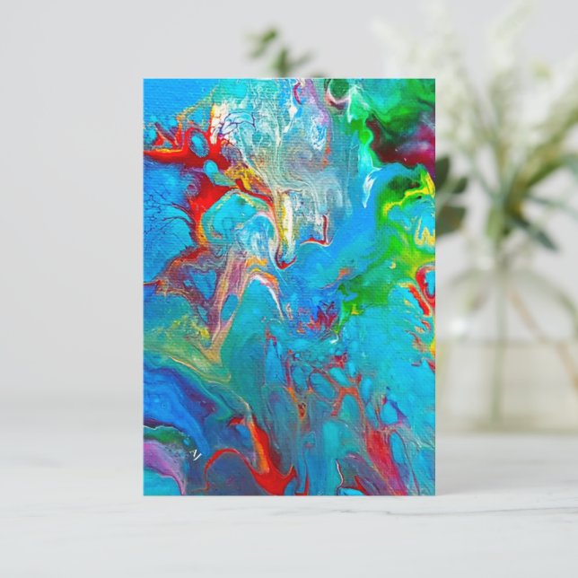 Abstract Notecard (Standing Front)
