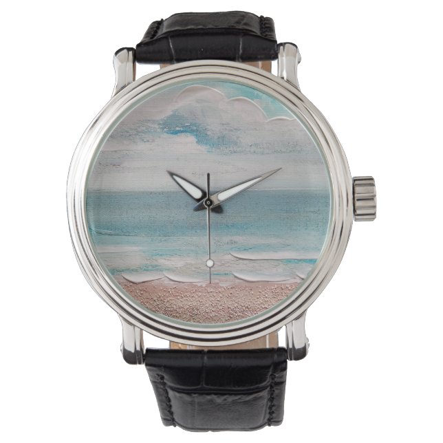 Abstract Ocean Sand Texture Watch (Front)