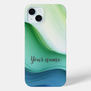 Abstract Ocean Serenity iPhone 15 Mini Case