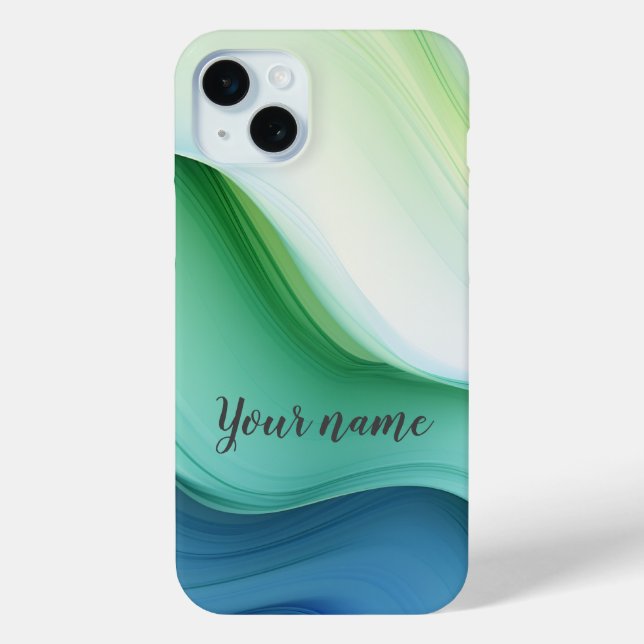 Abstract Ocean Serenity Case-Mate iPhone Case (Back)
