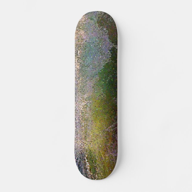 Abstract Ocean Wave Skateboard (Front)
