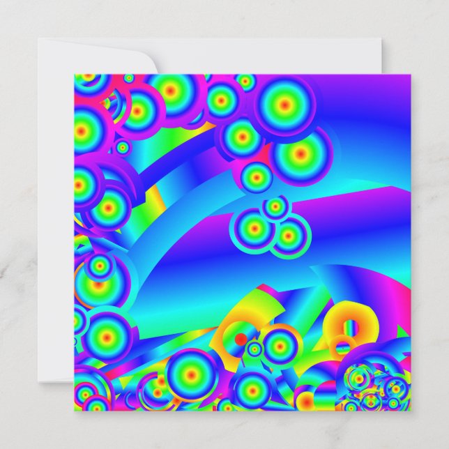 Abstract Ocean waves Card (Front)