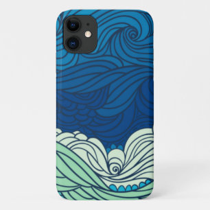 Abstract Ocean Waves iPhone 11 Case