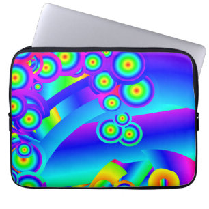 Abstract Ocean waves Electronics Bag