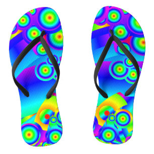 Abstract Ocean waves Flip Flops