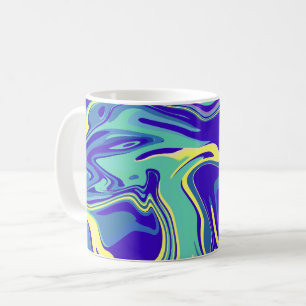 Abstract Oceanic Swirls Coffee Mug